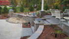 04-Cabana with waterfall, lighting, custom built bar and plantings (1)