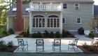 15-Formal bluestone patio with granite cobble edging (4)