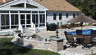 17-Techo Bloc royale pavers with sitting walls and pillars (3)