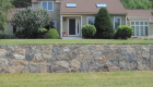 21-Front yard leveled using new england ledgestone 4' tall