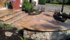 22-New england fieldstone wall with Krishna Yellow Cap custom cut and under cap lighting (1)