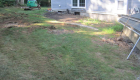 28-Complete backyard renovation with kitchen, waterfall, gas firepit, planting, landscape lighting, drainage and stairs. All walls and steps capped with custom cut bluestone (3)