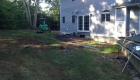 34-Complete backyard renovation with kitchen, waterfall, gas firepit, planting, landscape lighting, drainage and stairs. All walls and steps capped with custom cut bluestone (9)