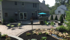 39-Complete backyard renovation with kitchen, waterfall, gas firepit, planting, landscape lighting, drainage and stairs. All walls and steps capped with custom cut bluestone (14)
