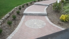 4-Belgard walkway with contrasting edge, granite steps and circle detail (4)