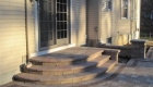 40-two tiered patio Unilock Brussels paver and block with series 3000 inlay (4)