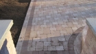 41-two tiered patio Unilock Brussels paver and block with series 3000 inlay (5)