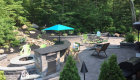 43-Complete backyard renovation with kitchen, waterfall, gas firepit, planting, landscape lighting, drainage and stairs. All walls and steps capped with custom cut bluestone (18)