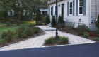 43-two tiered patio Unilock Brussels paver and block with series 3000 inlay (7)