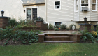 47-two tiered patio Unilock Brussels paver and block with series 3000 inlay (11)
