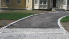 Granite cobble apron with drainage (2)
